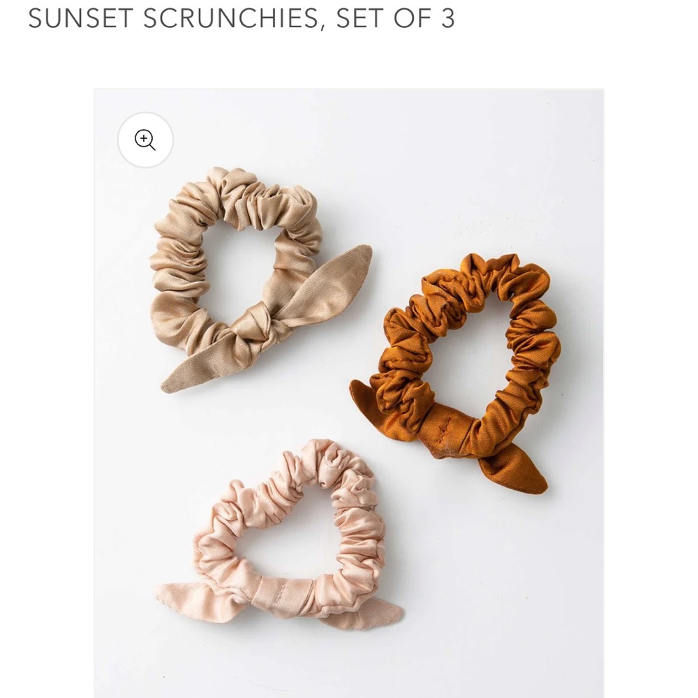 Noonday Collections Sunset Scrunchies set of 3.